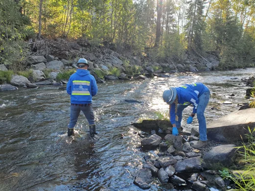 workers image Near water